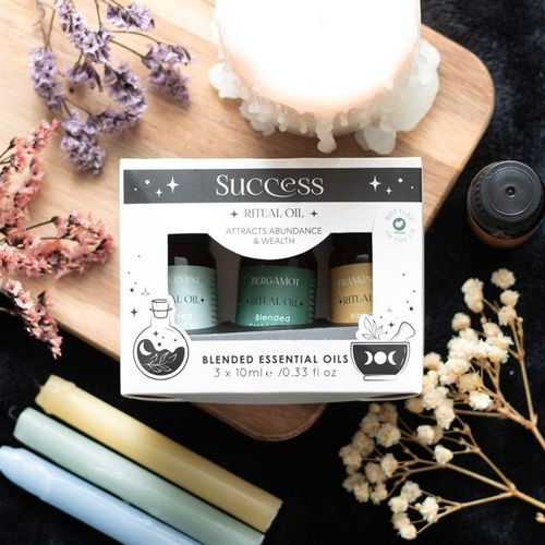 Set of 3 Success Ritual Blended Essential Oils | Inspired Creative Gifts | UK Supplier