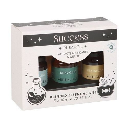 Set of 3 Success Ritual Blended Essential Oils | Inspired Creative Gifts | UK Supplier