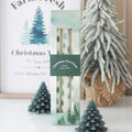 Set of 3 White Fir Tree Taper Candles | Inspired Creative Gifts | UK Supplier