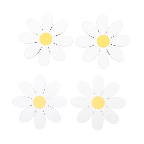 Set of 4 Daisy Shaped Coasters | Inspired Creative Gifts | UK Supplier