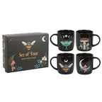 Set of 4 Dark Forest Mugs | Inspired Creative Gifts | UK Supplier