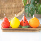 Set of 4 Fruit Shaped Candles | Inspired Creative Gifts | UK Supplier