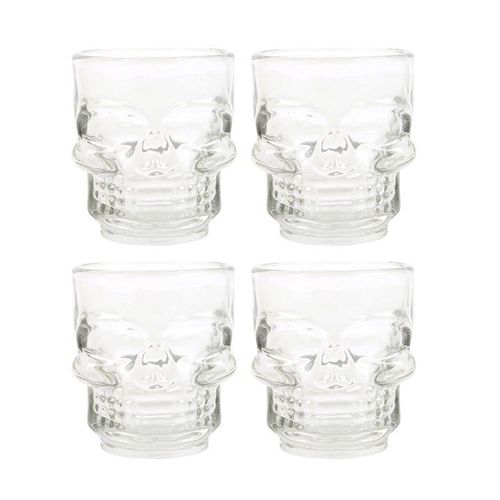 Set of 4 Skull Shot Glasses Set | Inspired Creative Gifts | UK Supplier