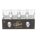 Set of 4 Skull Shot Glasses Set | Inspired Creative Gifts | UK Supplier