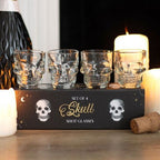 Set of 4 Skull Shot Glasses Set | Inspired Creative Gifts | UK Supplier