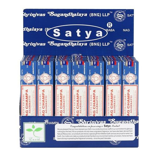 Set of 42 packets of Satya Nagchampa Incense Sticks in Display | Inspired Creative Gifts | UK Supplier