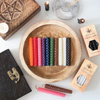 Set of 6 Blue Beeswax Spell Candles | Inspired Creative Gifts | UK Supplier