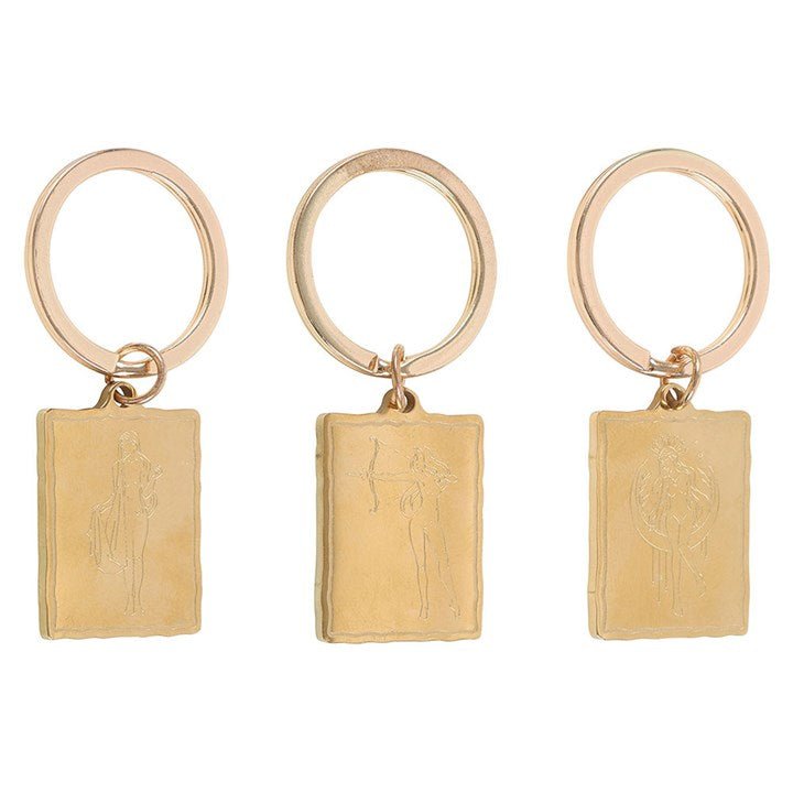 Set of 6 Goddess Energy Keyrings | Inspired Creative Gifts | UK Supplier