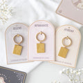 Set of 6 Goddess Energy Keyrings | Inspired Creative Gifts | UK Supplier