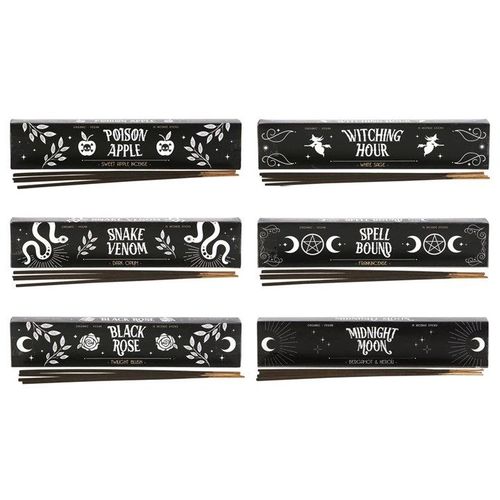 Set of 6 Midnight Ritual Incense Sticks | Inspired Creative Gifts | UK Supplier