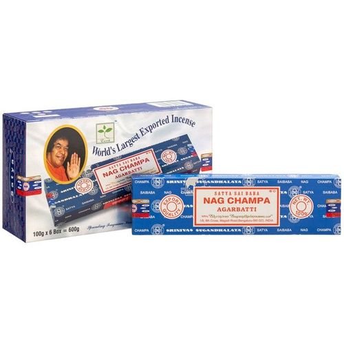 Set of 6 Packets of 100g Sai Baba Nagchampa Incense Sticks | Inspired Creative Gifts | UK Supplier