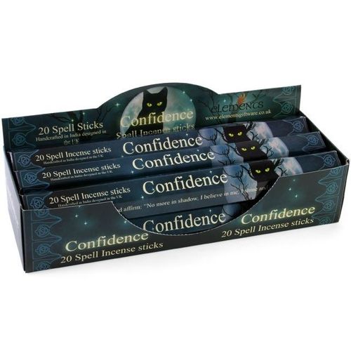 Set of 6 Packets of Confidence Spell Incense Sticks by Lisa Parker | Inspired Creative Gifts | UK Supplier