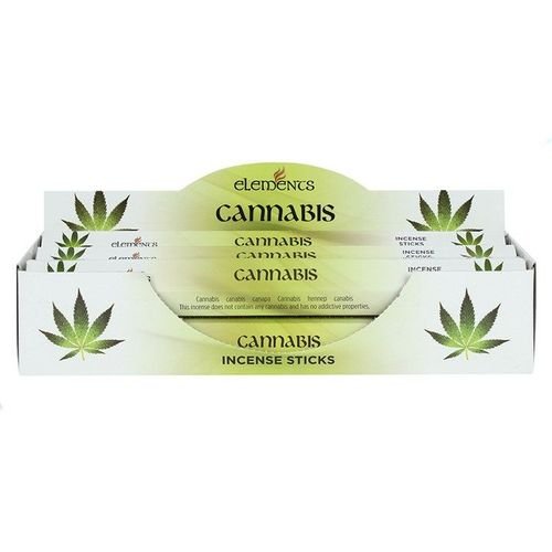 Set of 6 Packets of Elements Cannabis Incense Sticks | Inspired Creative Gifts | UK Supplier