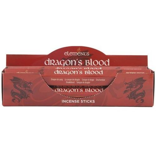 Set of 6 Packets of Elements Dragon's Blood Incense Sticks | Inspired Creative Gifts | UK Supplier