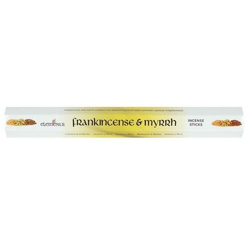 Set of 6 Packets of Elements Frankincense and Myrrh Incense Sticks | Inspired Creative Gifts | UK Supplier