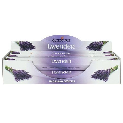 Set of 6 Packets of Elements Lavender Incense Sticks | Inspired Creative Gifts | UK Supplier