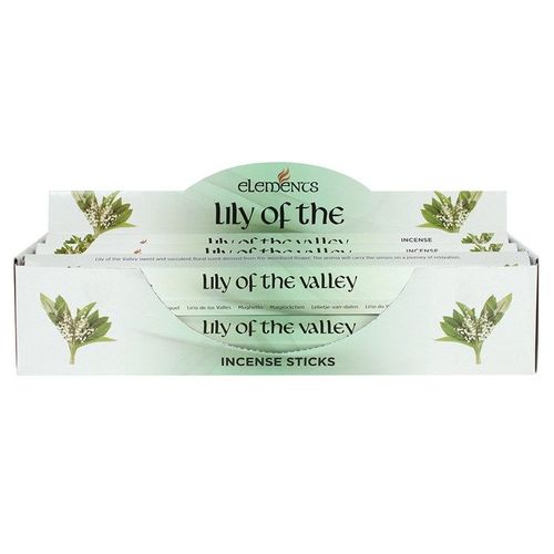 Set of 6 Packets of Elements Lily of the Valley Incense Sticks | Inspired Creative Gifts | UK Supplier