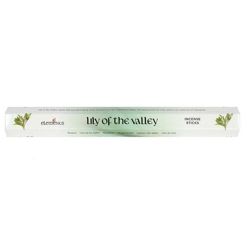 Set of 6 Packets of Elements Lily of the Valley Incense Sticks | Inspired Creative Gifts | UK Supplier