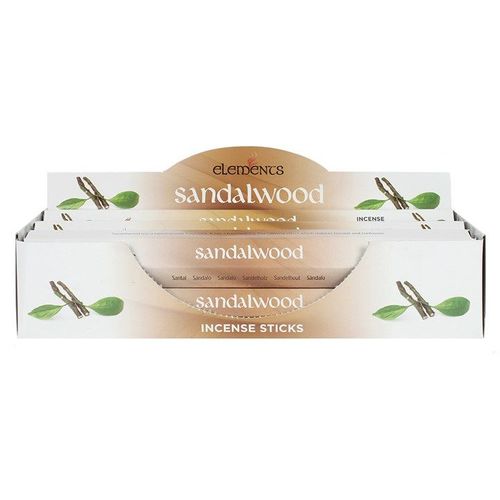 Set of 6 Packets of Elements Sandalwood Incense Sticks | Inspired Creative Gifts | UK Supplier