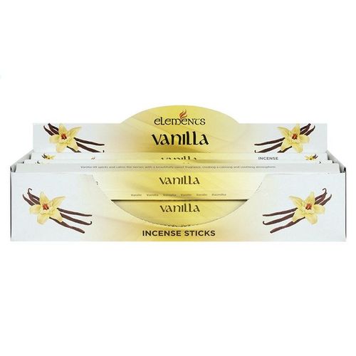 Set of 6 Packets of Elements Vanilla Incense Sticks | Inspired Creative Gifts | UK Supplier