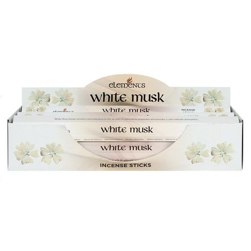 Set of 6 Packets of Elements White Musk Incense Sticks | Inspired Creative Gifts | UK Supplier