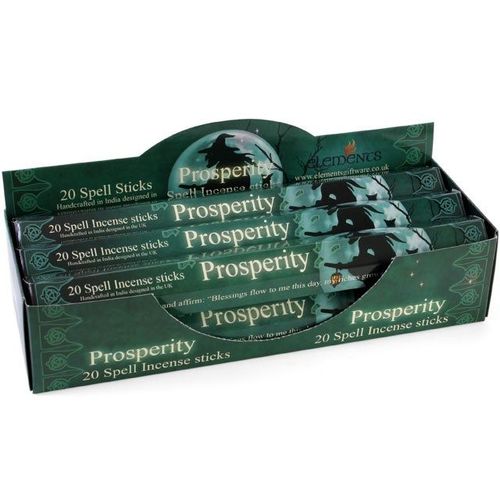 Set of 6 Packets of Prosperity Spell Incense Sticks by Lisa Parker | Inspired Creative Gifts | UK Supplier