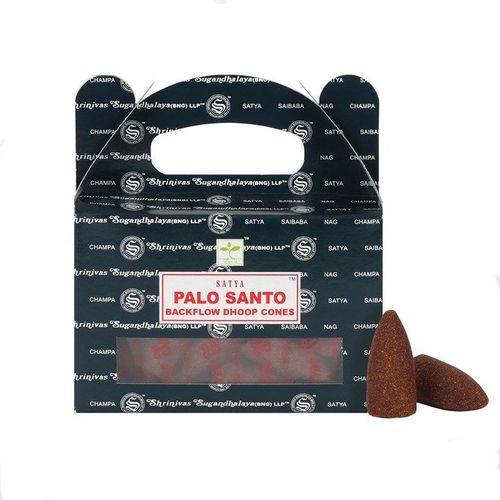 Set of 6 Packets of Satya Palo Santo Backflow Dhoop Cones | Inspired Creative Gifts | UK Supplier