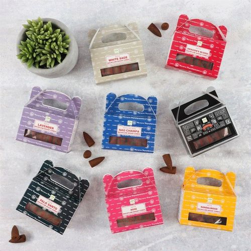 Set of 6 Packets of Satya Palo Santo Backflow Dhoop Cones | Inspired Creative Gifts | UK Supplier