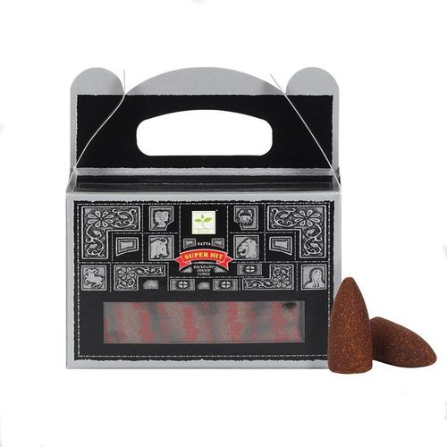 Set of 6 Packets of Satya Superhit Backflow Dhoop Cones | Inspired Creative Gifts | UK Supplier