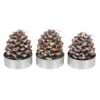 Set of 6 Pinecone Tealight Candles | Inspired Creative Gifts | UK Supplier