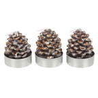 Set of 6 Pinecone Tealight Candles | Inspired Creative Gifts | UK Supplier