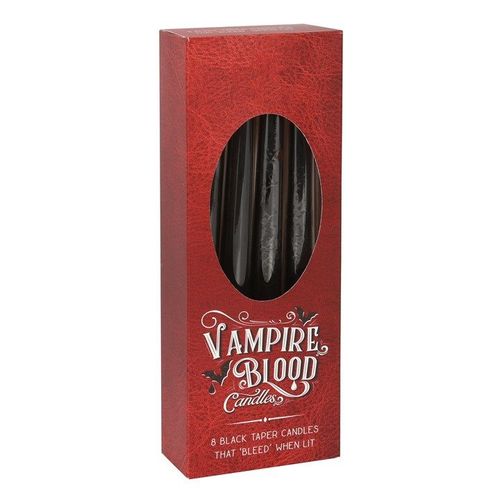 Set of 8 Vampire Blood Taper Candles | Inspired Creative Gifts | UK Supplier