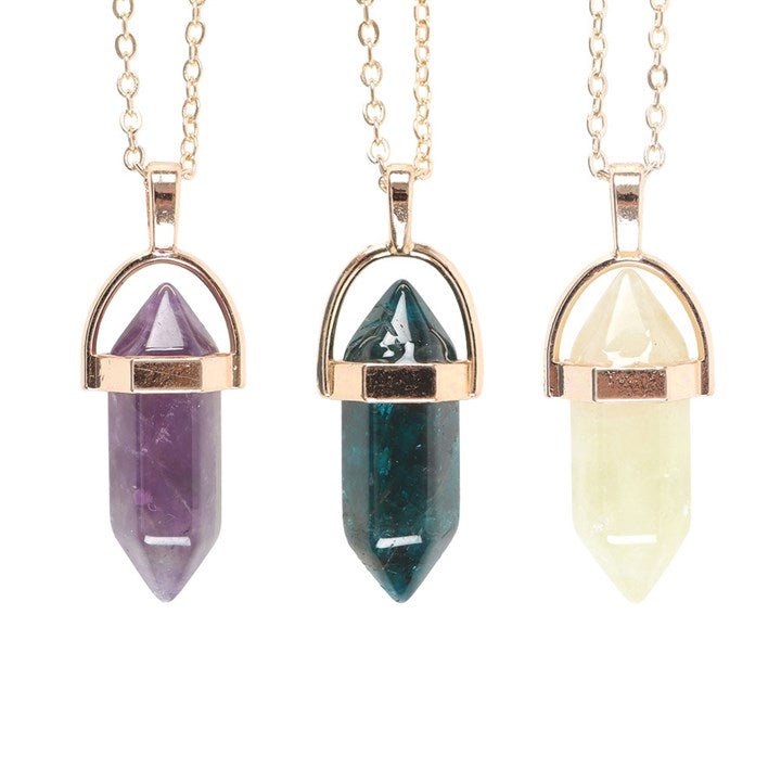 Set of 9 Crystal Pendant Necklaces | Inspired Creative Gifts | UK Supplier