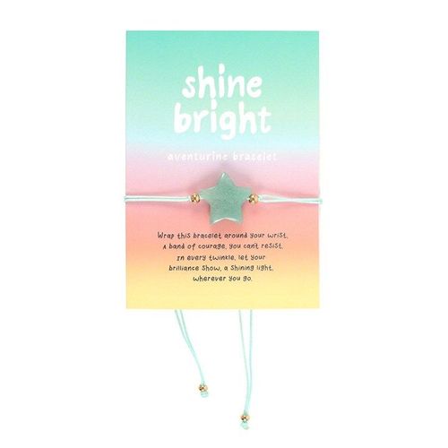 Shine Bright Aventurine Crystal Star Bracelet | Inspired Creative Gifts | UK Supplier