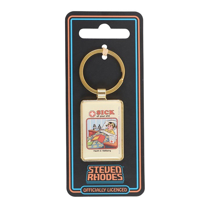 Sick of Your Shit Keyring by Steven Rhodes | Inspired Creative Gifts | UK Supplier