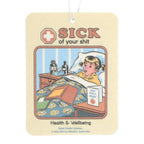 Sick of Your Shit Peach Air Freshener by Steven Rhodes | Inspired Creative Gifts | UK Supplier