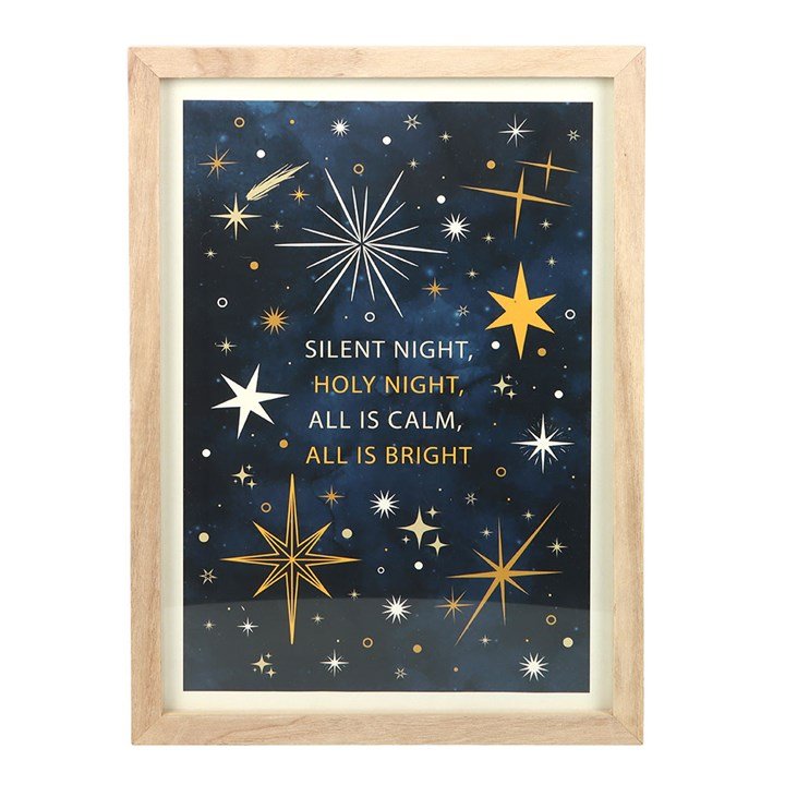 Silent Night Framed Wall Art Print | Inspired Creative Gifts | UK Supplier