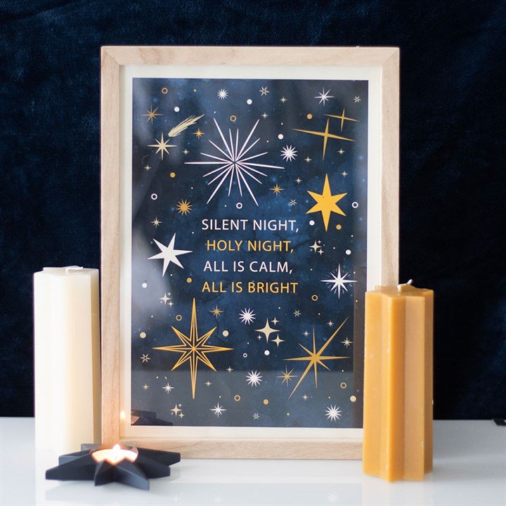 Silent Night Framed Wall Art Print | Inspired Creative Gifts | UK Supplier