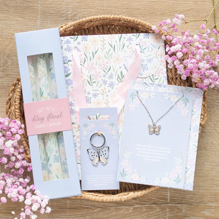 Silver Butterfly Keyring | Inspired Creative Gifts | UK Supplier