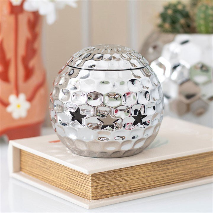 Silver Disco Ball Oil Burner | Inspired Creative Gifts | UK Supplier