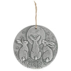 Silver Effect Moon Shadows Plaque by Lisa Parker | Inspired Creative Gifts | UK Supplier