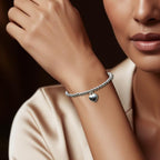 Maid of Honour Heart Bracelet & Thank You Gift Card