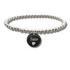 Sister Disc Bracelet & Heart Symbol | Womans Bracelet | Inspired Creative Gifts