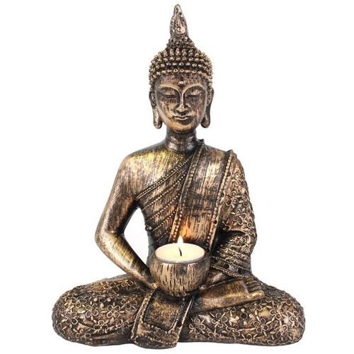 Sitting Thai Buddha Tealight Holder | Inspired Creative Gifts | UK Supplier