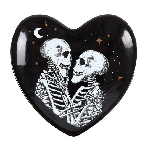 Skeleton Couple Heart Trinket Dish | Inspired Creative Gifts | UK Supplier