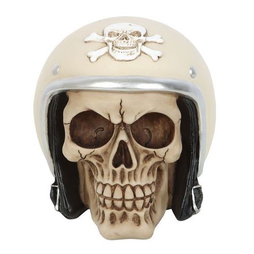 Skull Ornament with Helmet | Inspired Creative Gifts | UK Supplier