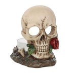 Skull Rose Tealight Holder | Inspired Creative Gifts | UK Supplier