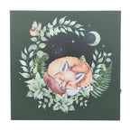 Sleeping Fox Light Up Canvas Plaque | Inspired Creative Gifts | UK Supplier