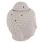 Small Grey Buddha Head Oil Burner | Inspired Creative Gifts | UK Supplier