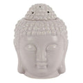 Small Grey Buddha Head Oil Burner | Inspired Creative Gifts | UK Supplier